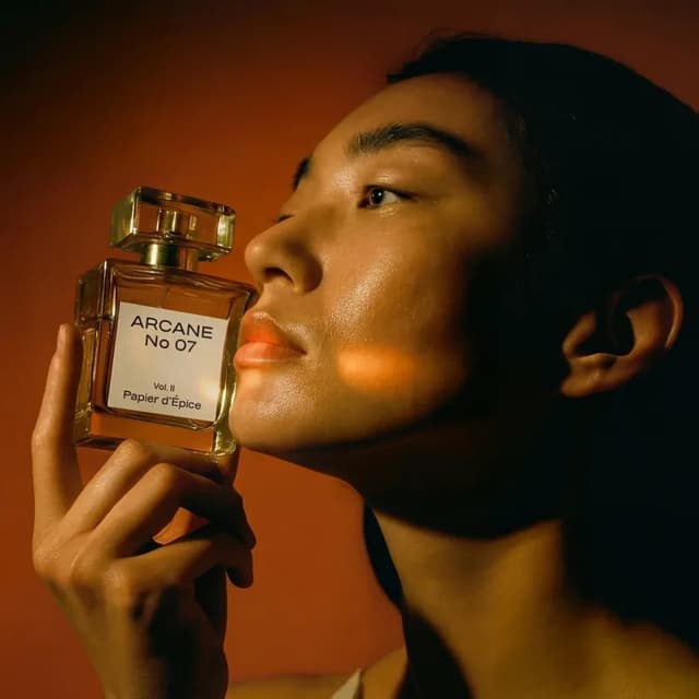 Fragrance product photography